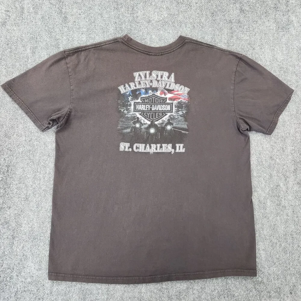 Harley Davidson Shirt Mens XL Jester Clown Joker Short Sleeve Zylstra HD 2010